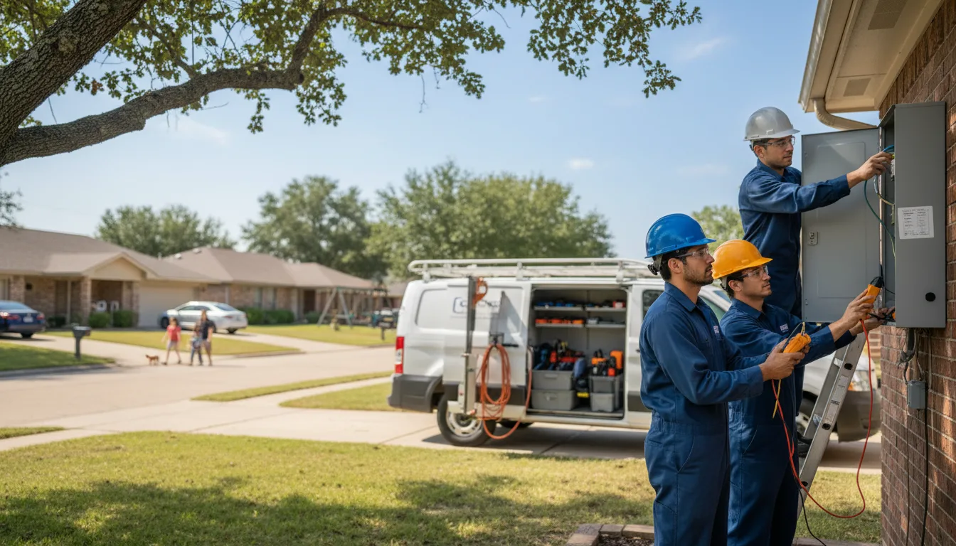 Certified electrician providing emergency electrical services in Hubertus, WI